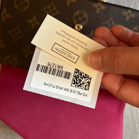 Like New Louis Vuitton FÉLICIE POCHETTE Monogram/Fuchsia - Picture 5 of 9